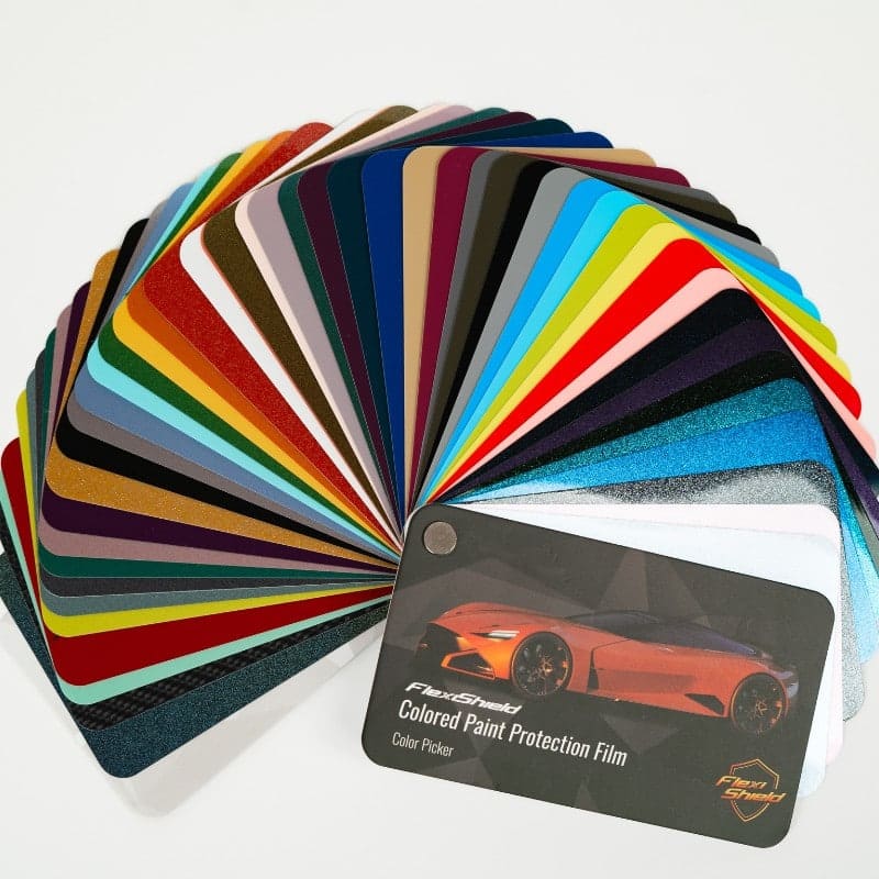 Nuancier des films PPF colorés Flexishield