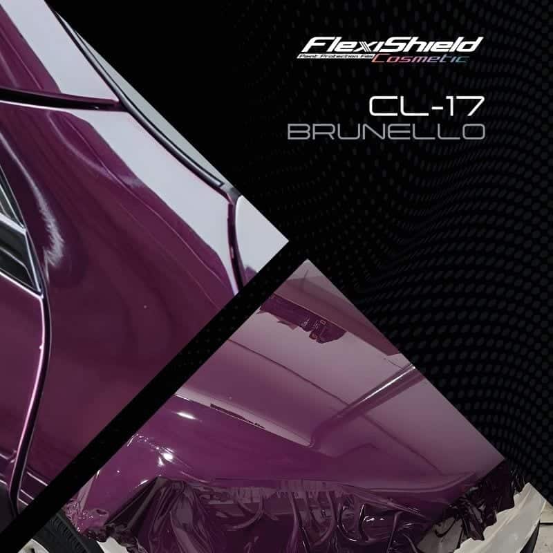 Film PPF violet pourpre Flexishield CL-17 Brunello