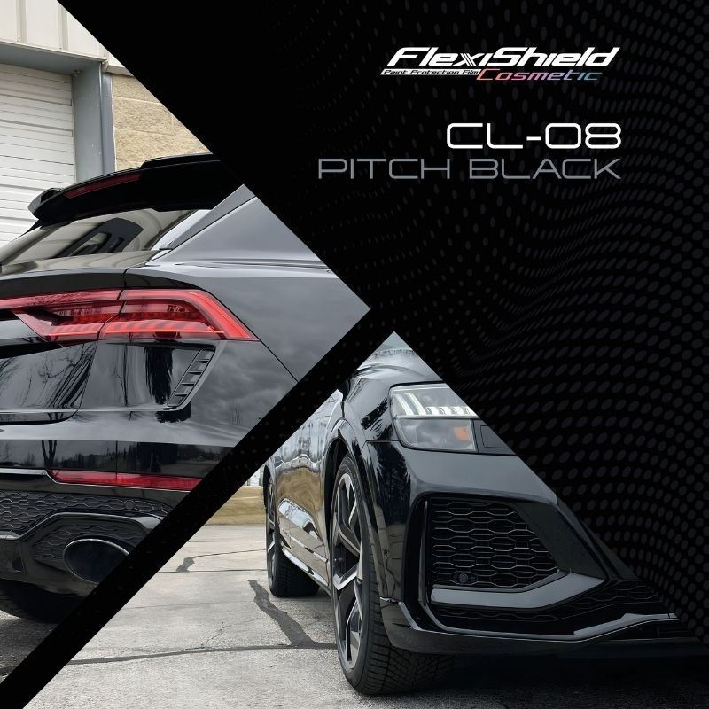 Film PPF noir profond Flexishield CL-08 Pitch Black